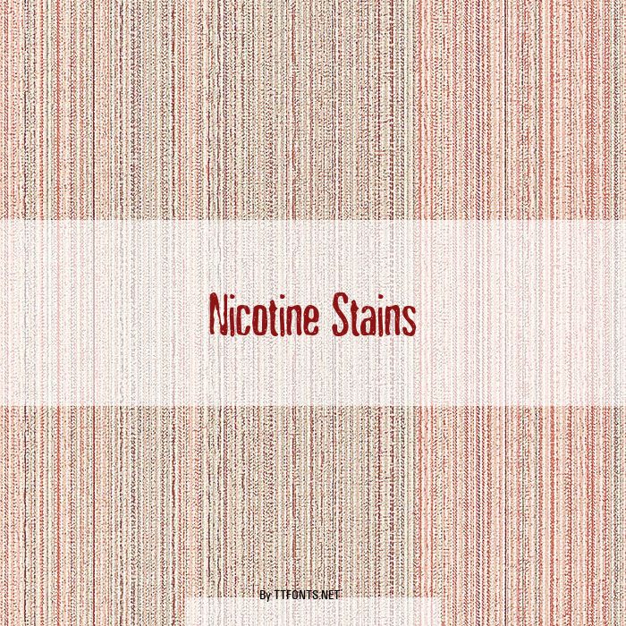 Nicotine Stains example